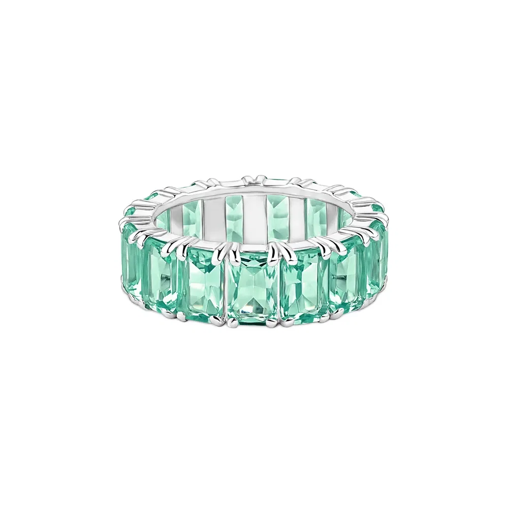 Anel Life Royal em Prata 925 com Pedras Verdes — imagem 1