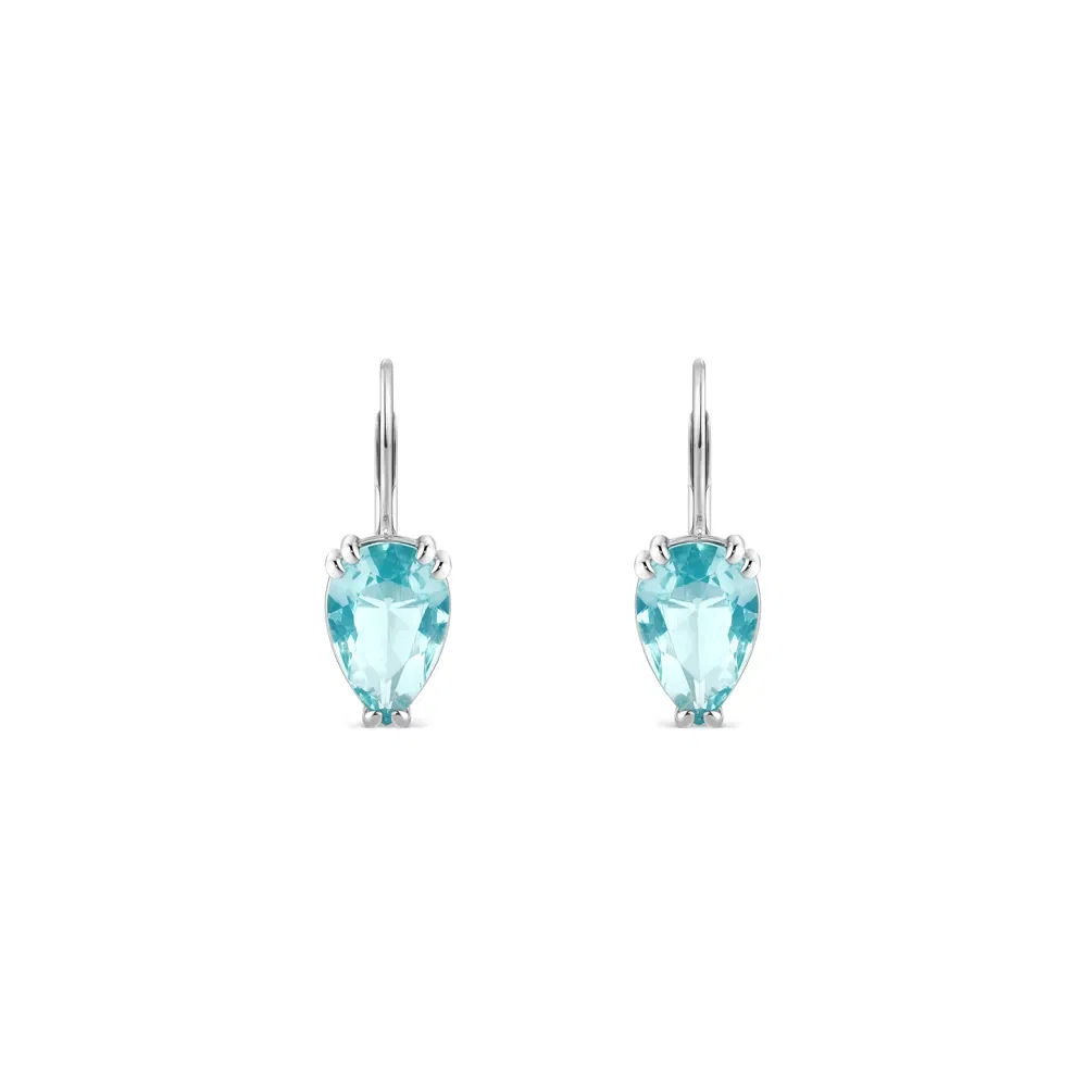 Brinco Life Royal em Prata 925 com Pedras Azuis — imagem 1