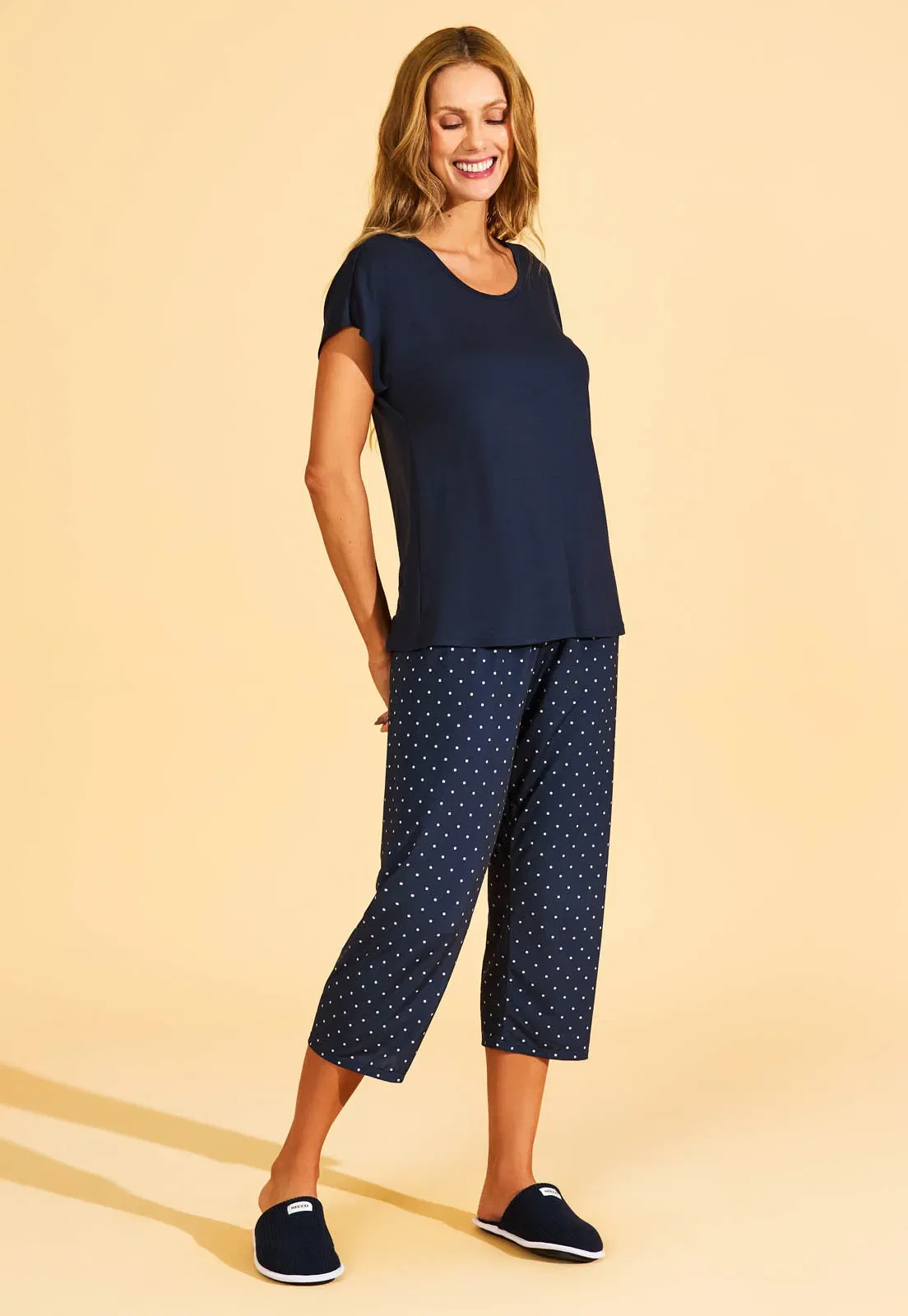 Pijama Manga Japonesa de Viscose Capri Supermicro Recco