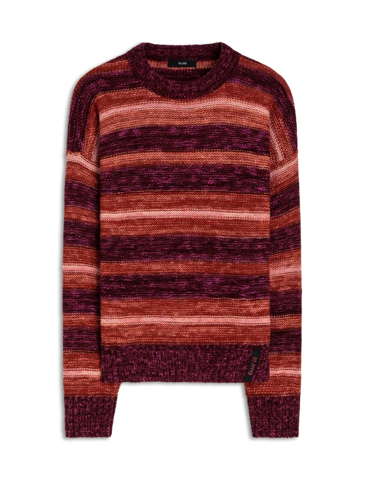 Tricot Acrylic Colorblock Bordeaux — imagem 1