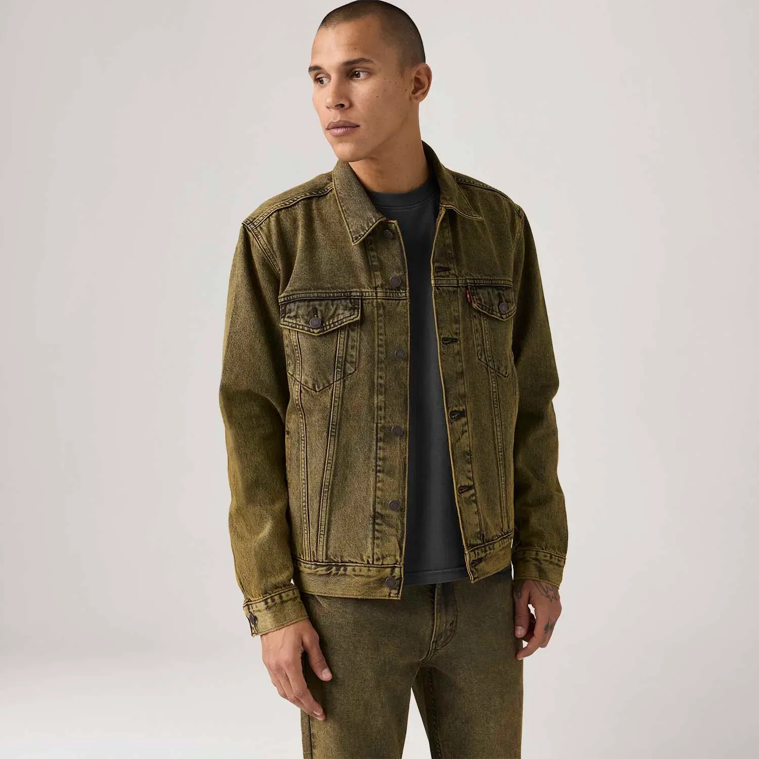 Jaqueta Jeans Levi's® The Trucker Jacket Marrom — imagem 1