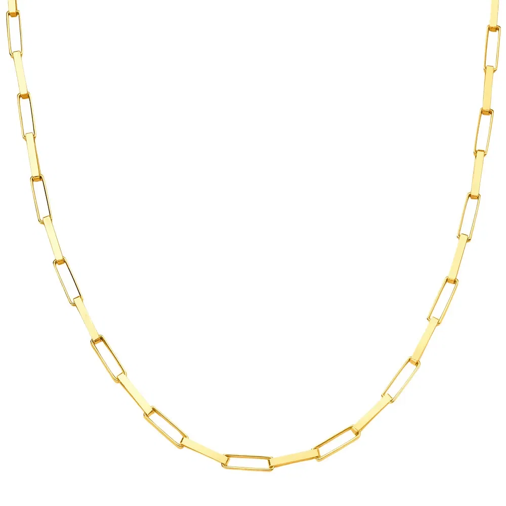 Corrente Veneziana Alongada em Ouro Amarelo 18k, 45cm — imagem 1