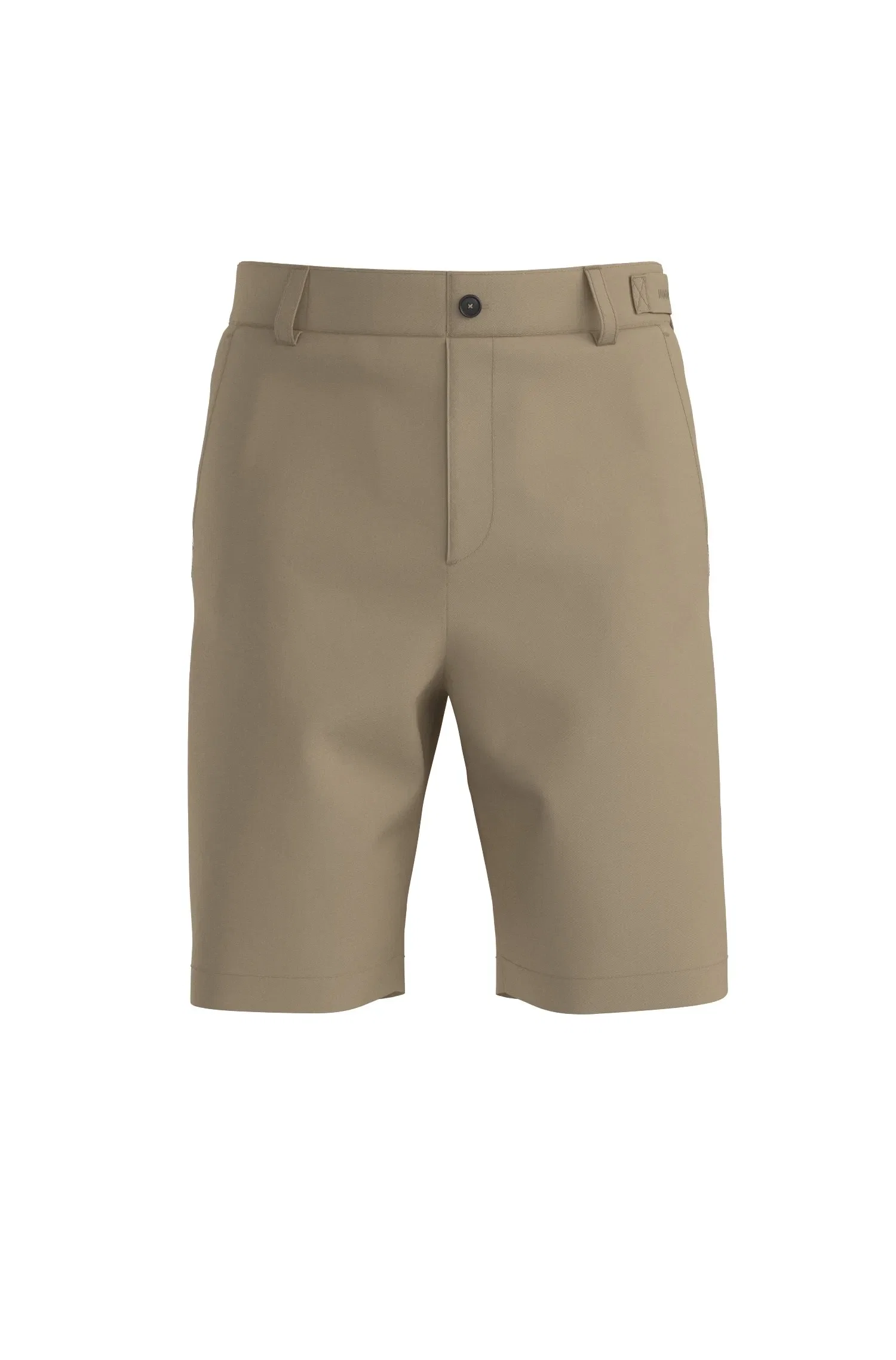 Shorts De Ajuste Slim Em Sarja De Algodão Elástica — imagem 1