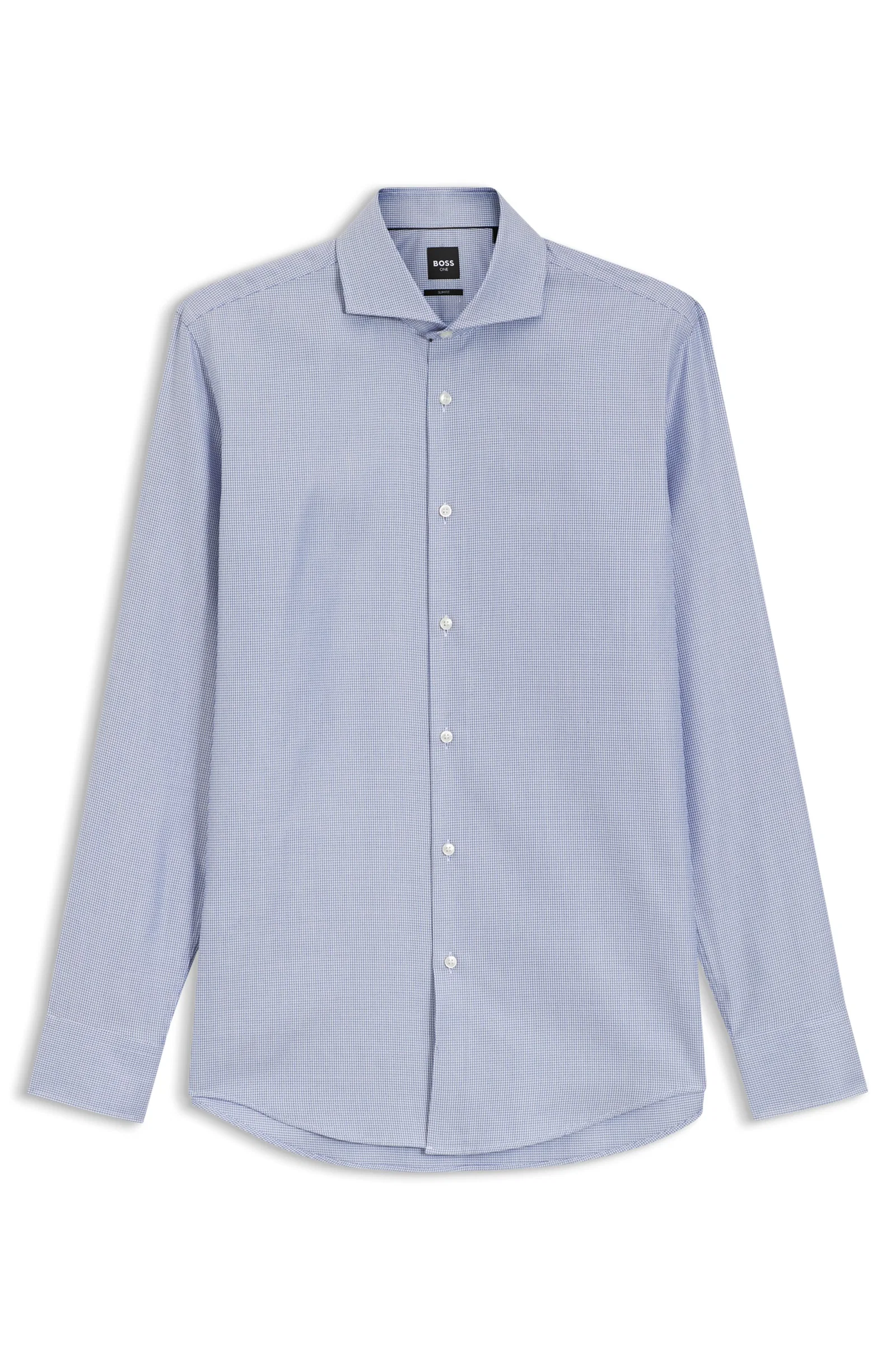 Camisa Slim Fit Numa Mistura De Algodão — imagem 1