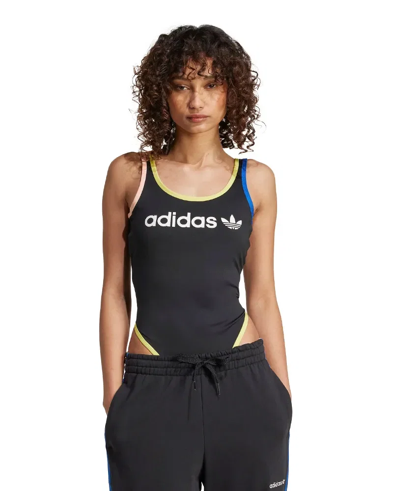 Body Adidas Linear Logo Feminino