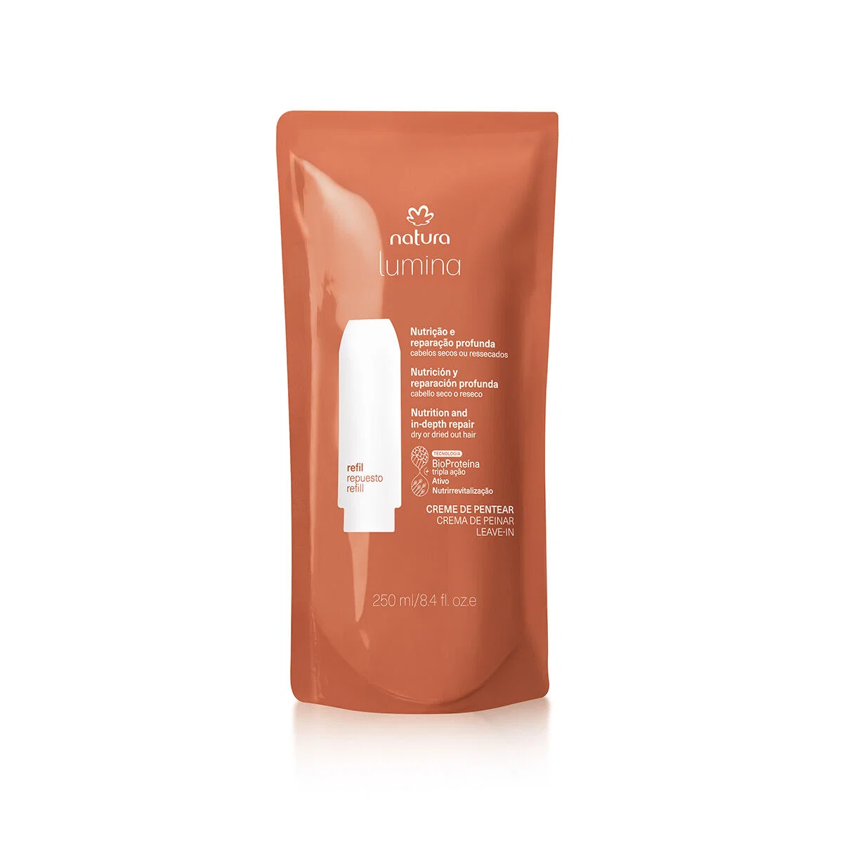 Refil Creme de Pentear Selador de Cutículas Cabelos Secos ou Ressecados Lumina