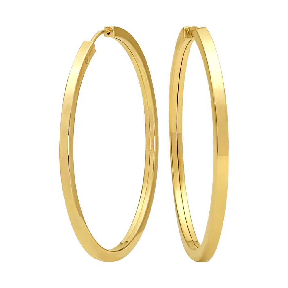 Argola em Ouro Amarelo 18k, 30mm — imagem 1