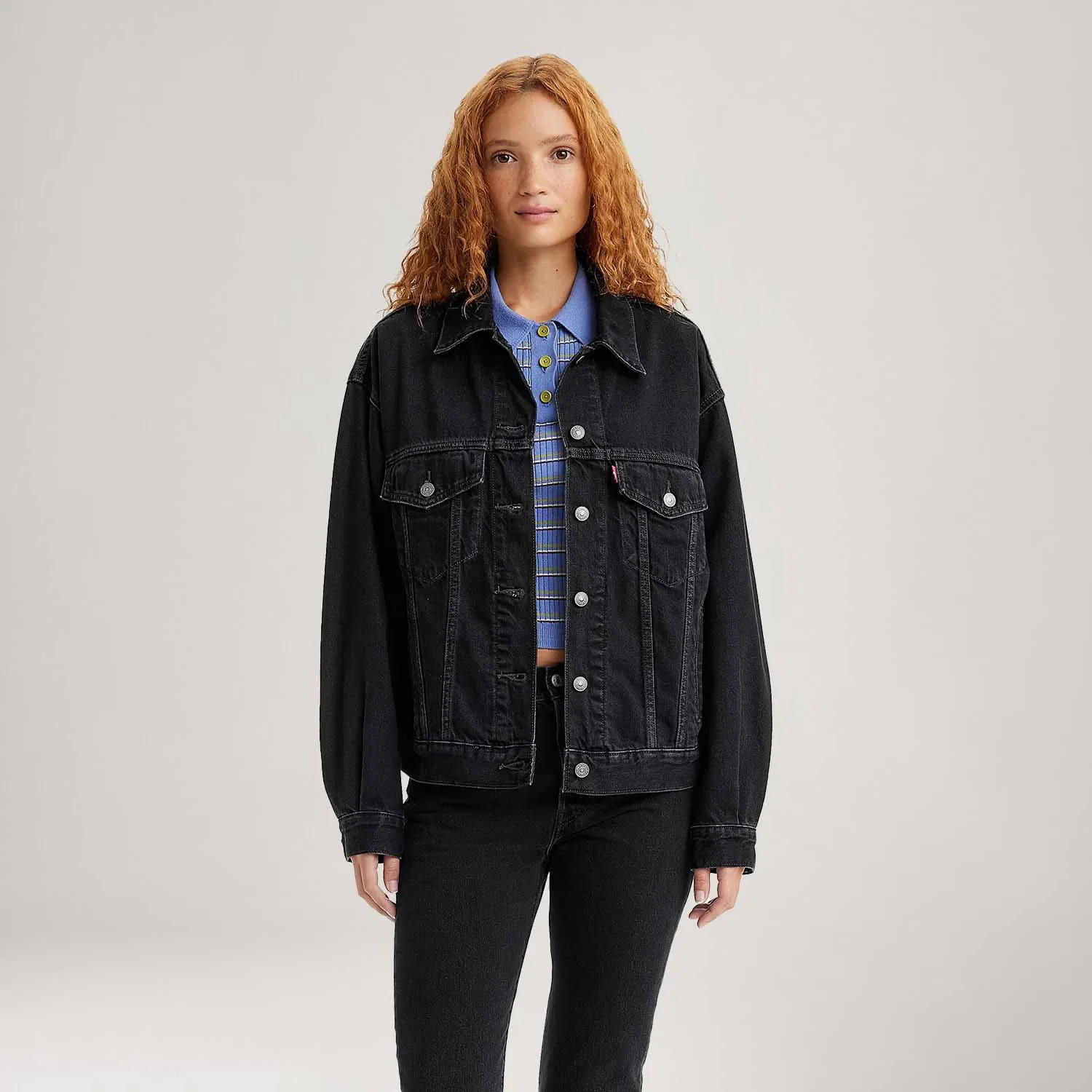Jaqueta Jeans Levi's® 90S Trucker Preta — imagem 1
