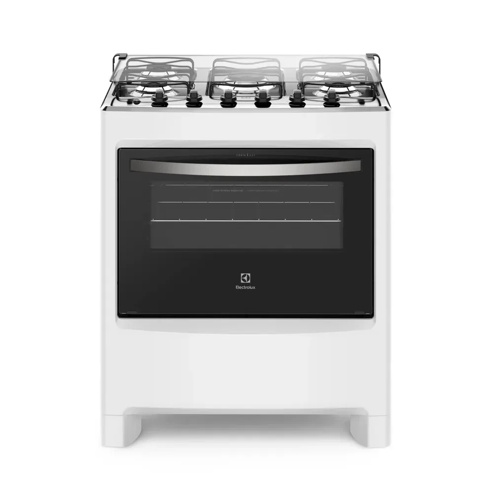 Fogão 5 Bocas Electrolux Branco com Ultra Chama e Painel Completo (76LBU) — imagem 1