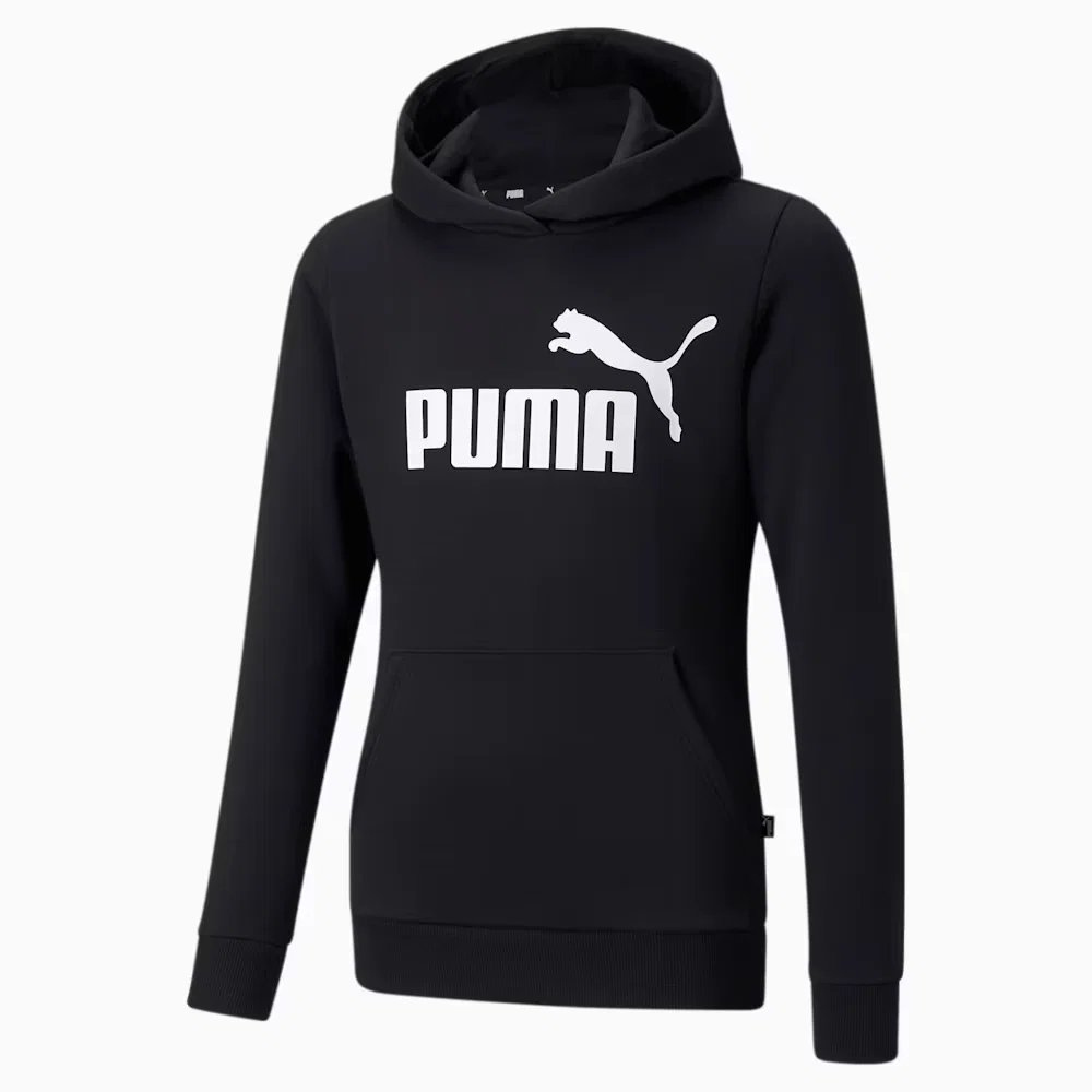 Moletom com Capuz Essentials Logo Fleece Juvenil