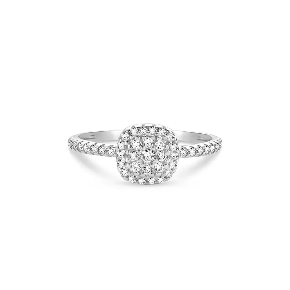 Anel Lumina em Ouro Branco 18k com Diamantes 0,49 ct — imagem 1