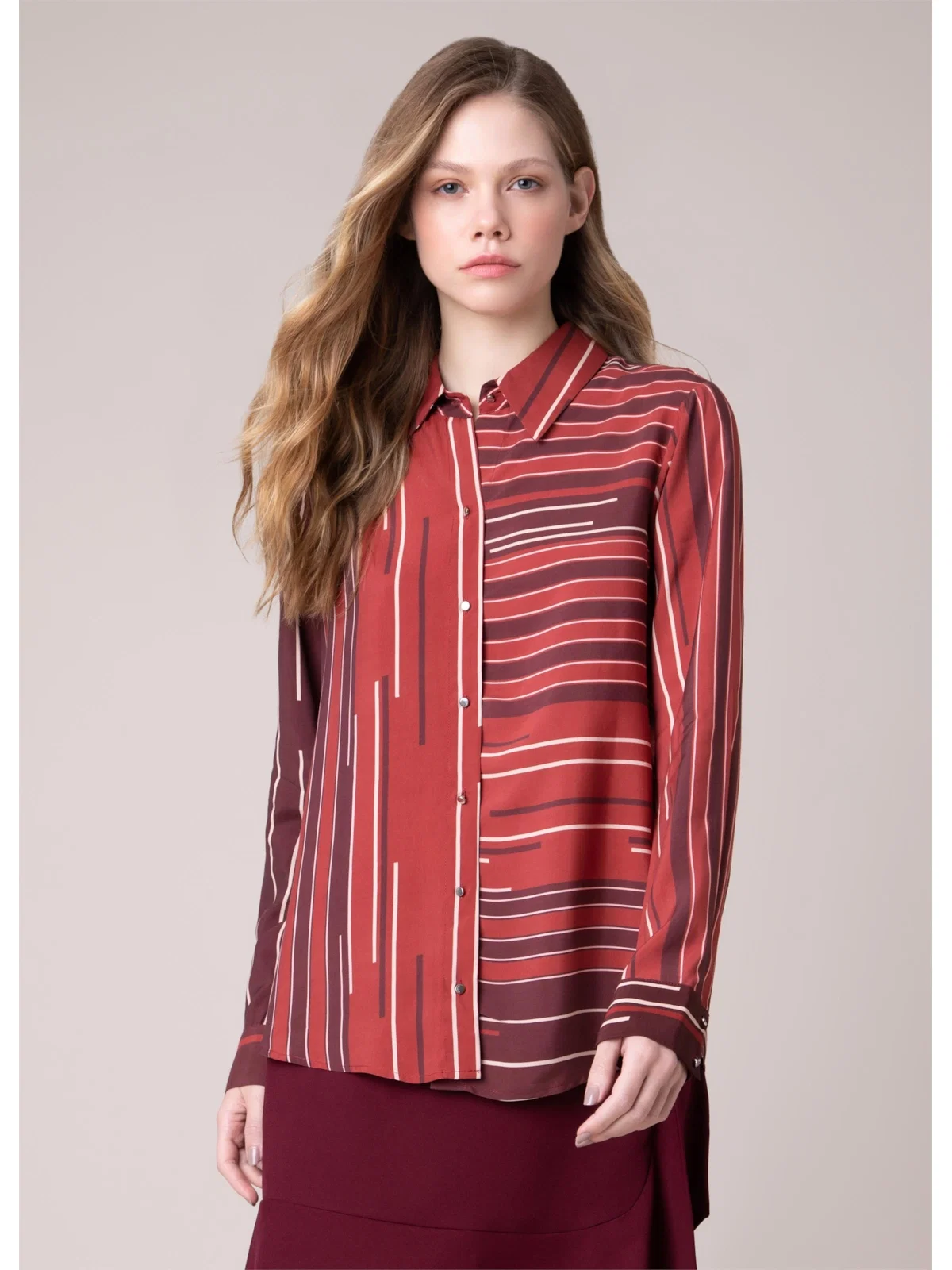 Camisa Oversize Listra Estampado