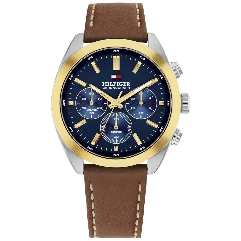 Relógio Tommy Hilfiger Hudson Masculino Couro Marrom 1710720