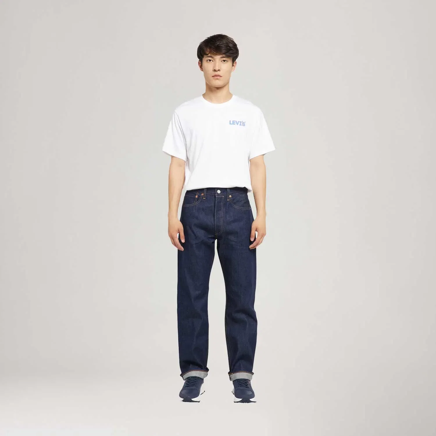 Calça Jeans Levi's® 501® Original Lavagem Escura — imagem 1