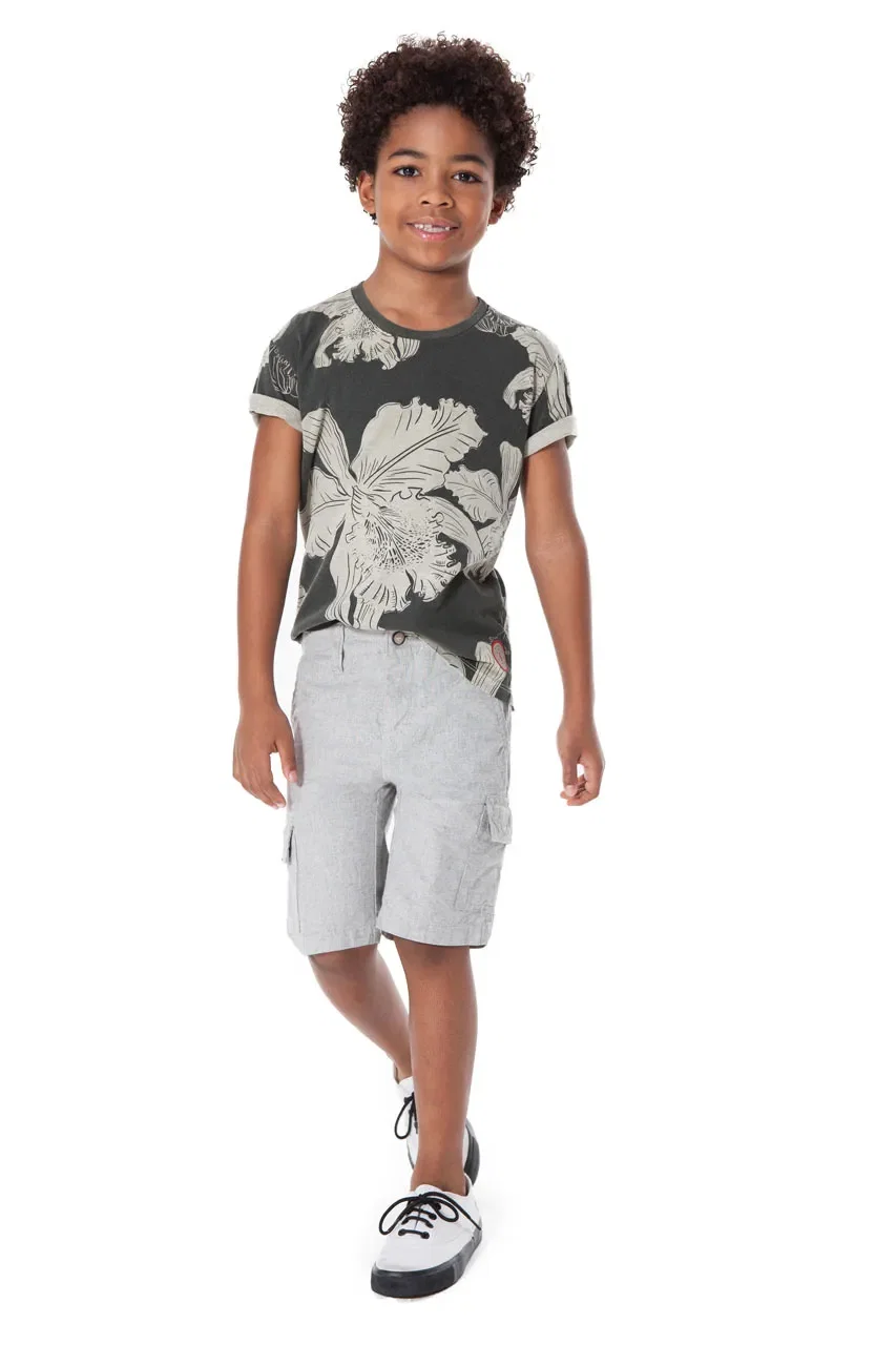 Bermuda Mini Pf Cargo Riscos