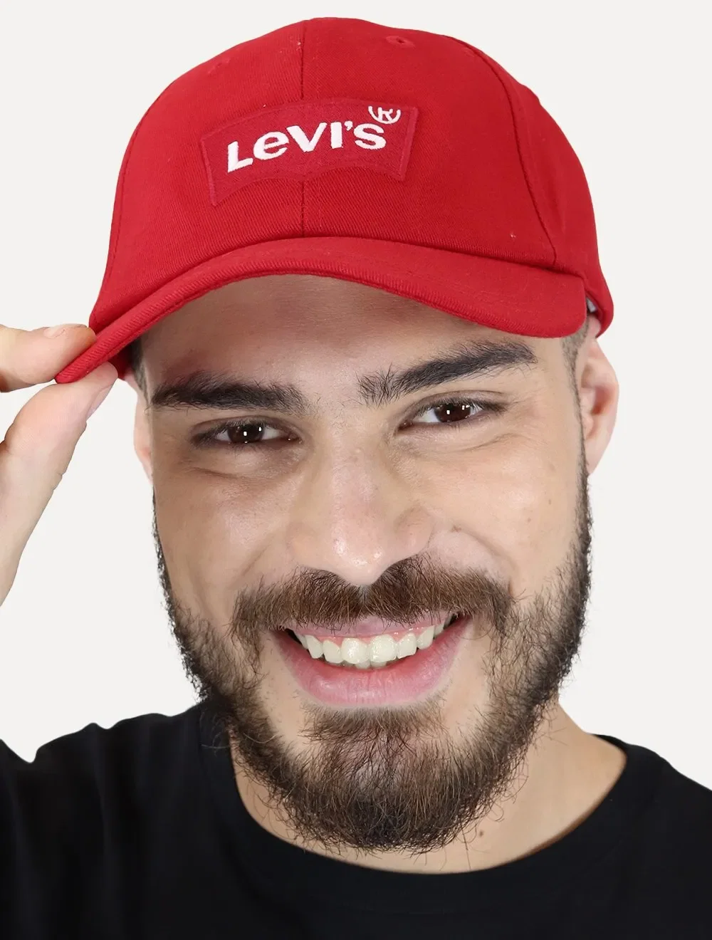 Boné Levis Masculino Big Logo Batwing Vermelho
