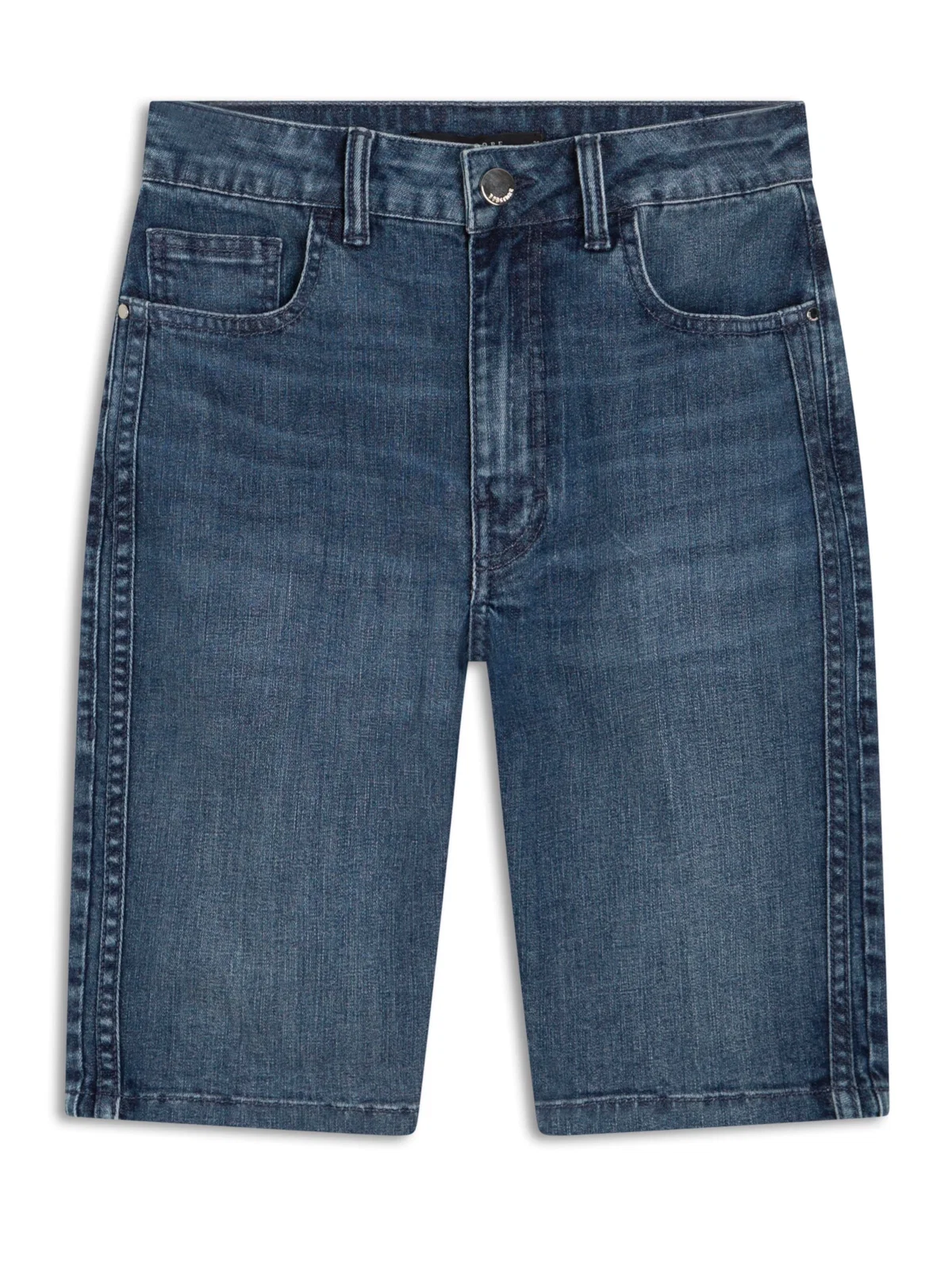 Bermuda Jeans Blue Elastic Hailey 323-Lav.Medio C/ Luvinha
