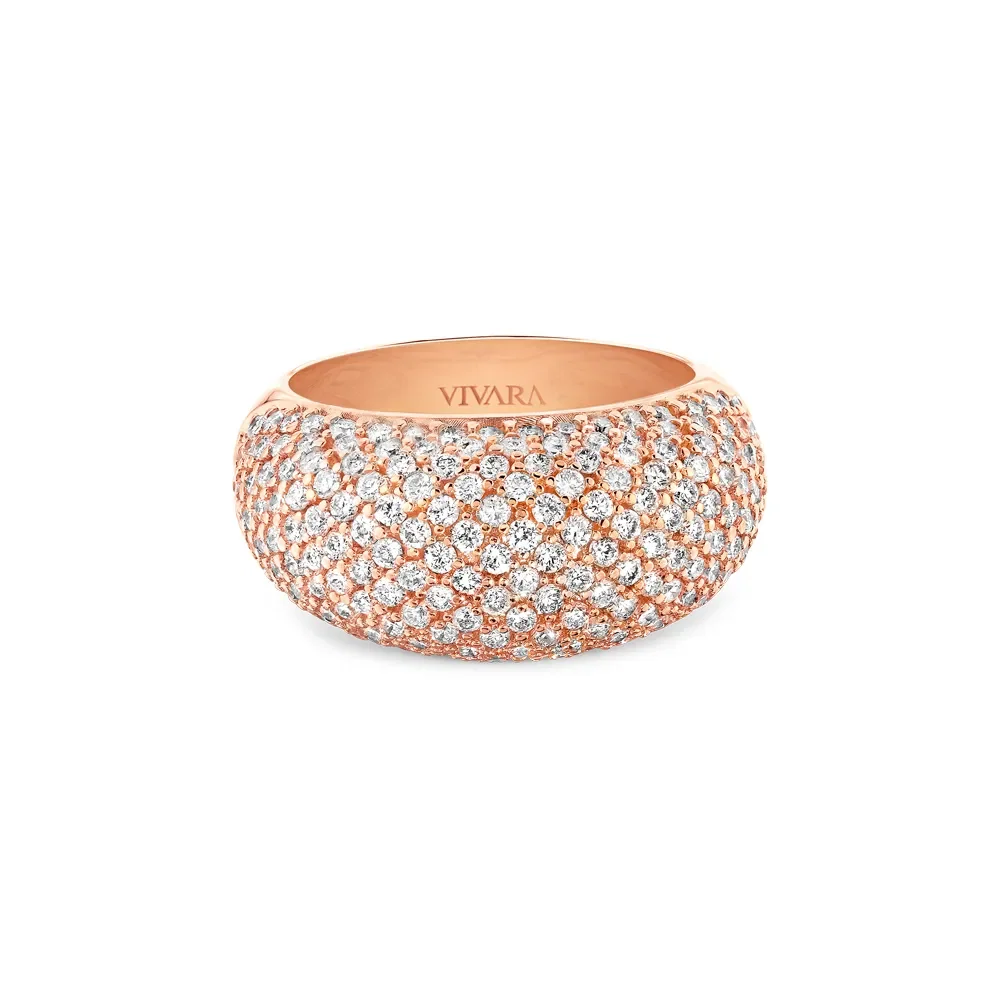 Anel Lumiere em Ouro Rosé 18k com Diamantes — imagem 1