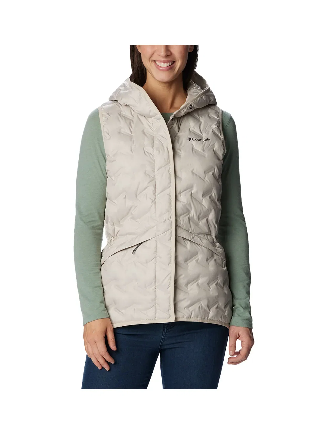 Colete Down Columbia Feminino Delta Ridge™ com Capuz
