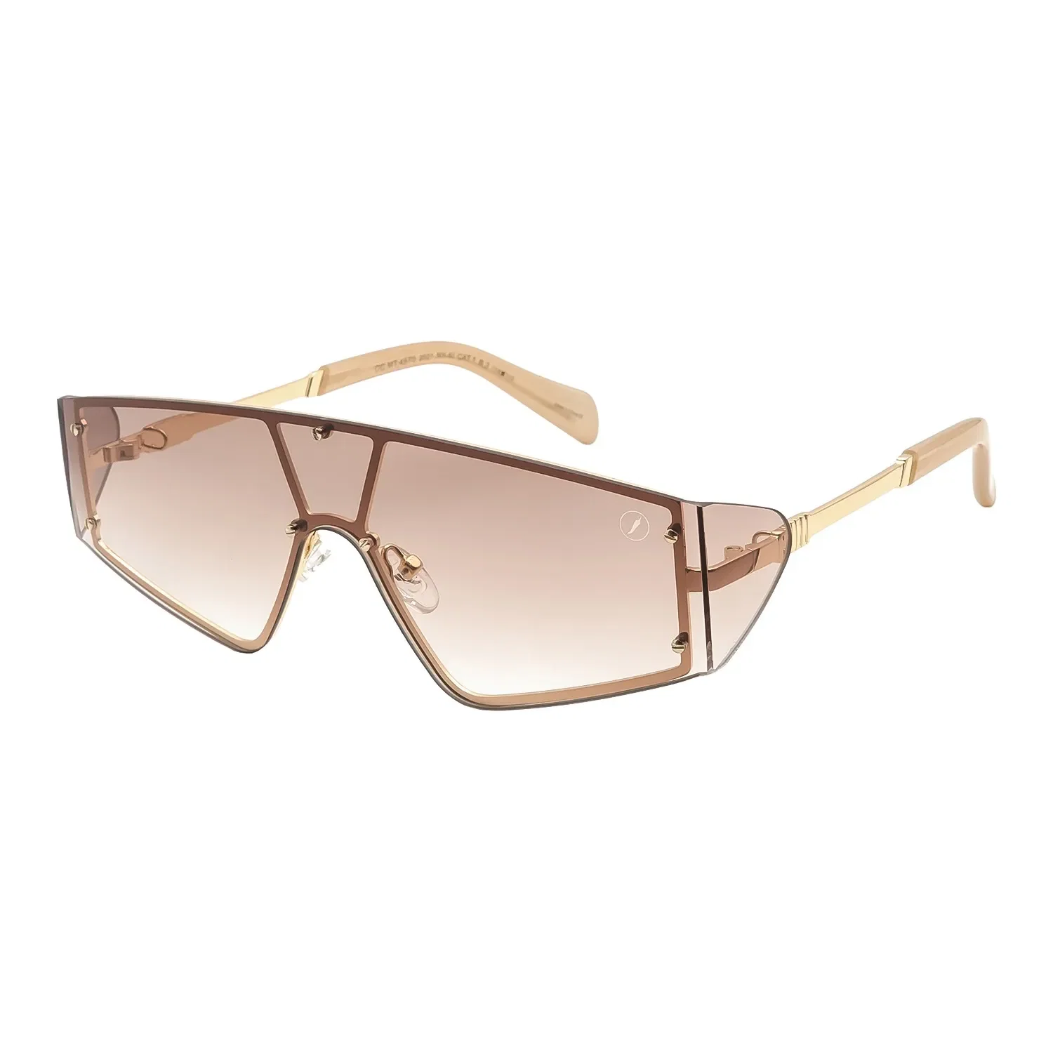 Óculos de Sol Feminino Bended Lenses Quadrado Degradê Dourado
