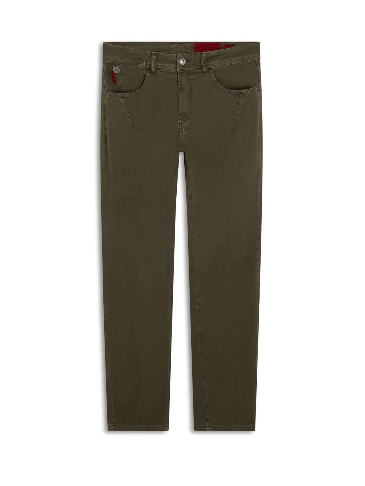 Calça Vintage Denim Color Skinny Verde Oliva — imagem 1