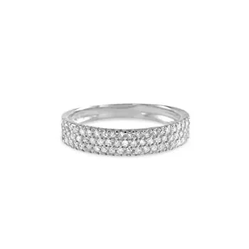 Anel Lumiere em Ouro Branco 18k com Diamantes — imagem 1