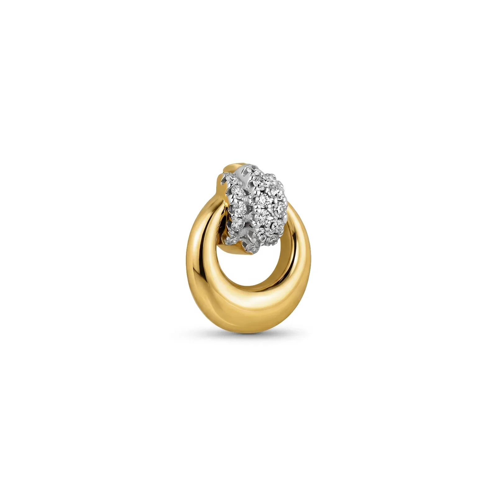 Pingente Ópera em Ouro Amarelo 18k com Diamantes, 11.2mm