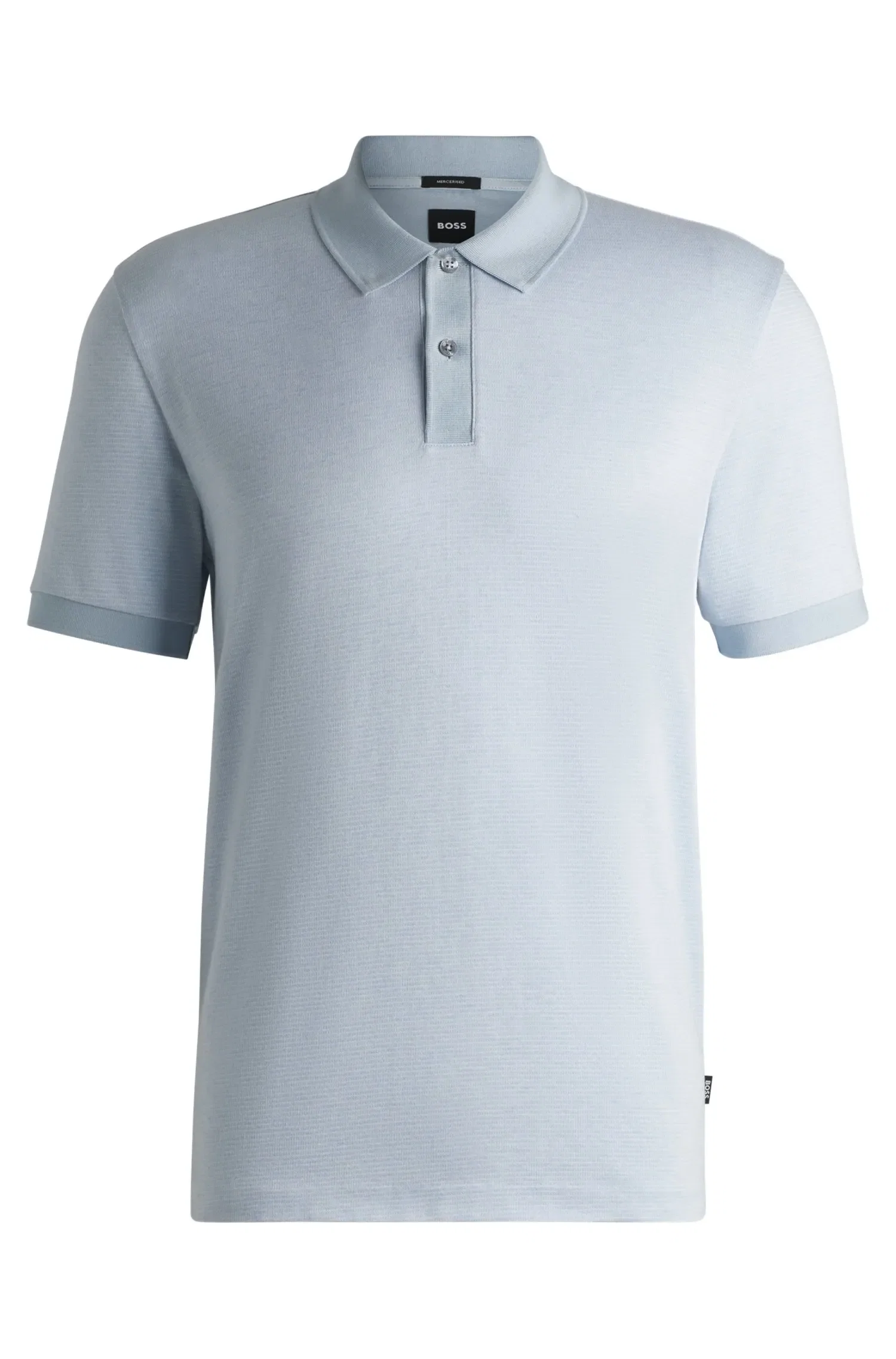 Polo De Algodão Mercerizado Com Micropadrão