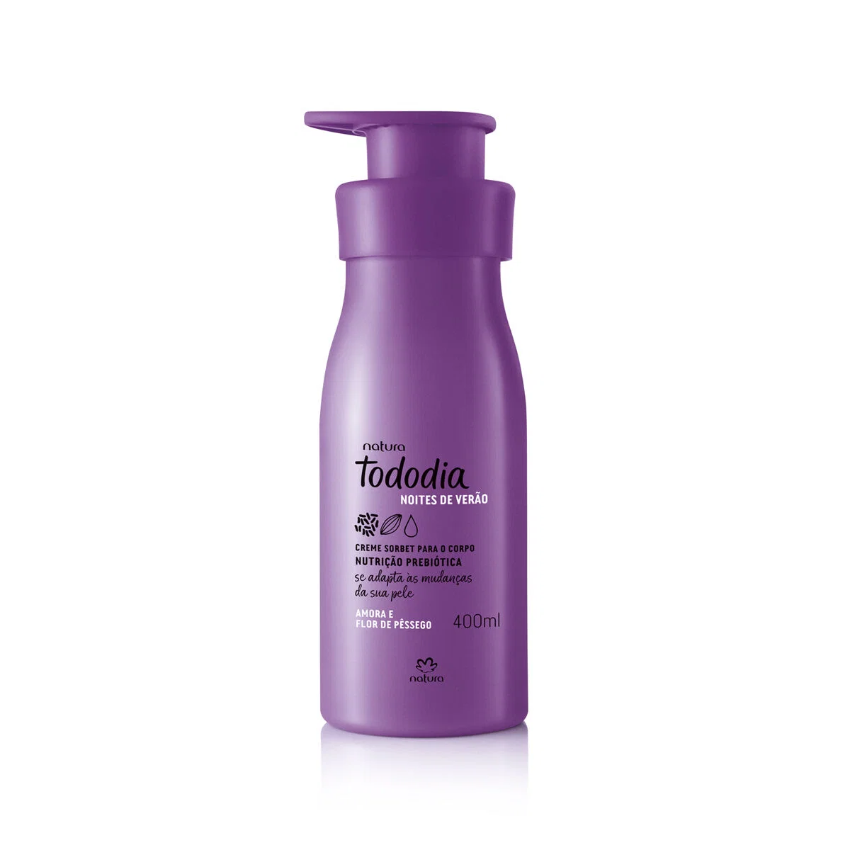 Creme Sorbet Desodorante Nutritivo para o Corpo Tododia Amora e Flor de Pêssego 400 ml