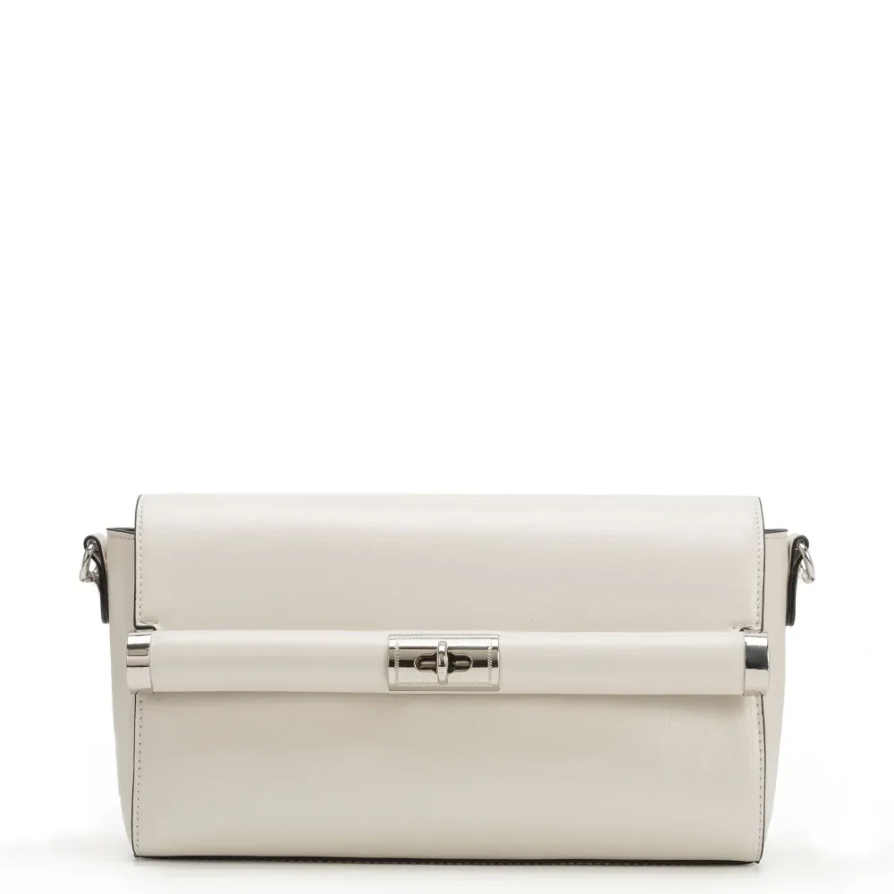Bolsa Tiracolo Encaixe Metálico Off White — imagem 1