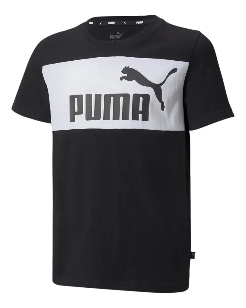 Camiseta Puma Essentials Color Block Infantil — imagem 1