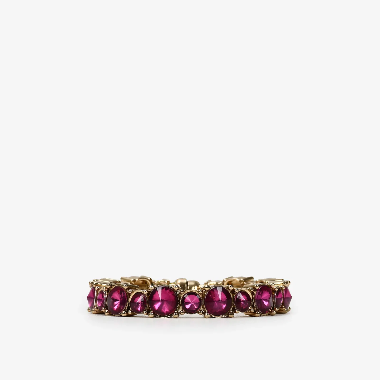 Pulseira Pedraria Ouro Vinho
