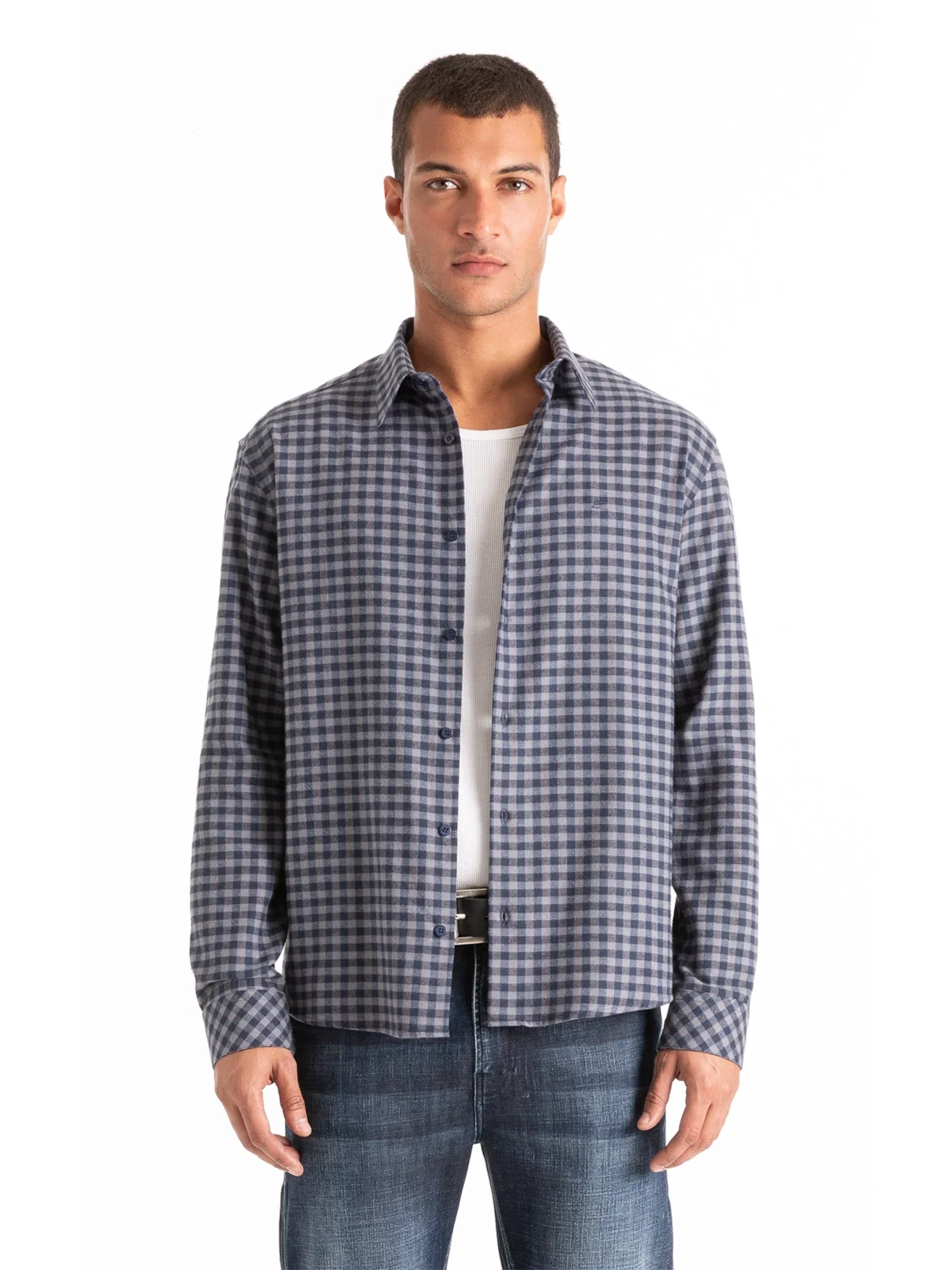 Camisa Wool Touch Irish Grafite