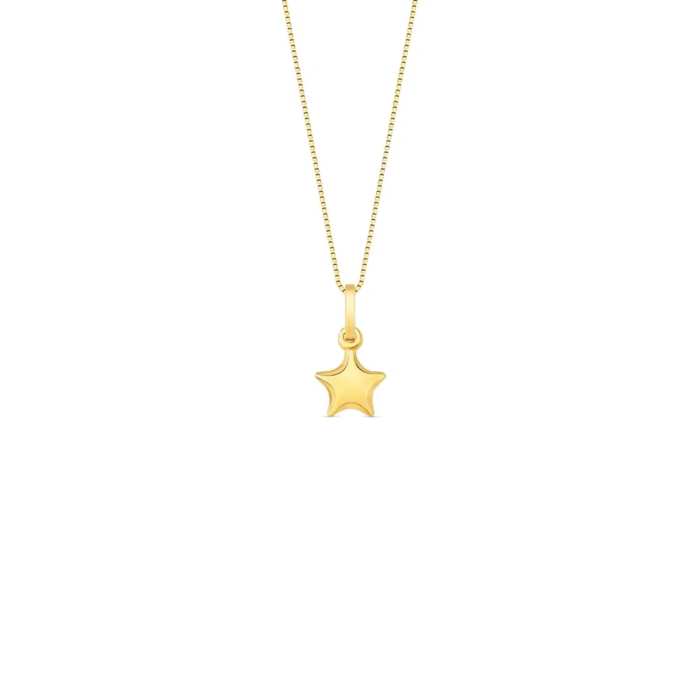 Pingente Icones Estrela em Ouro Amarelo 18k, 5mm — imagem 1