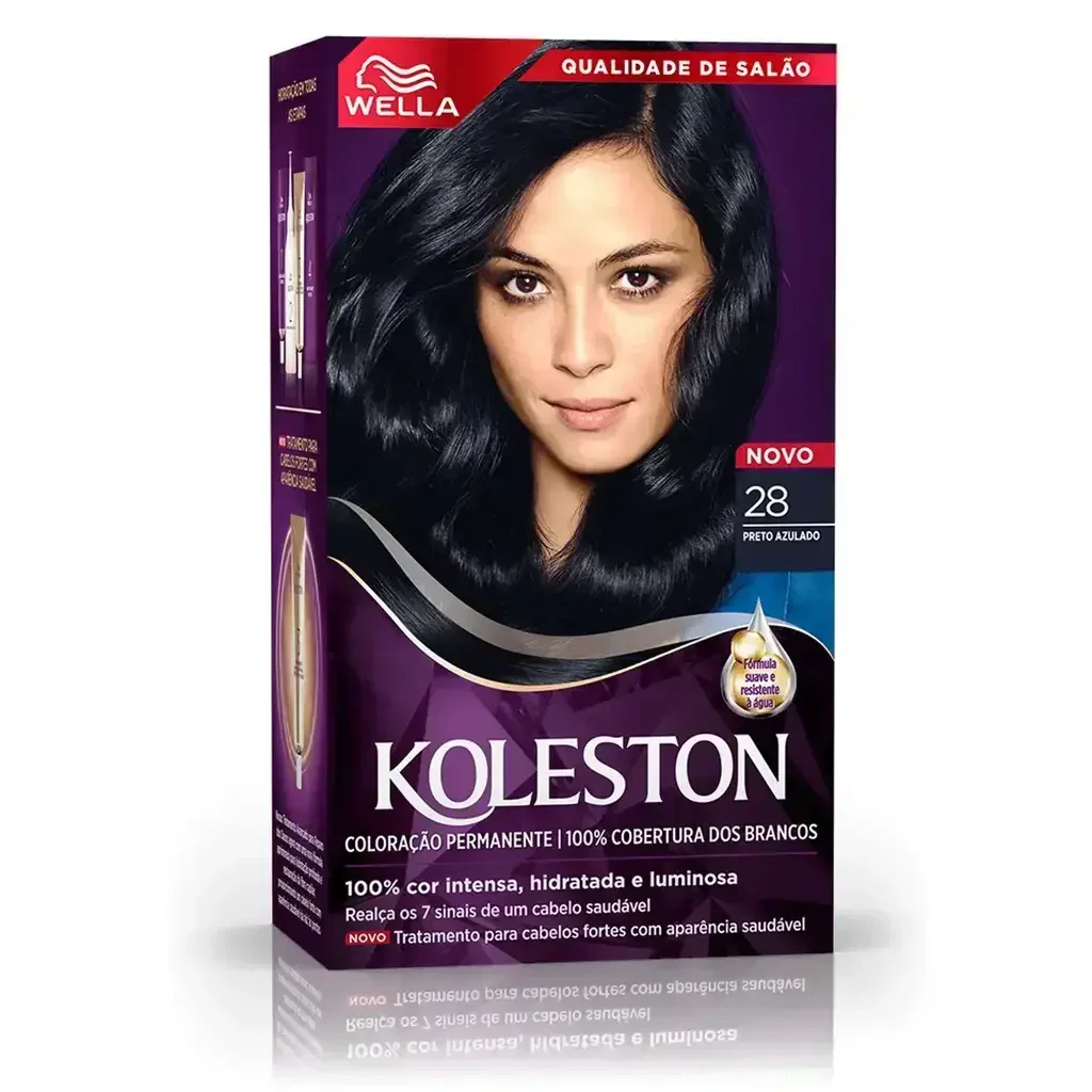 Tintura Wella Koleston 28 Preto Azulado