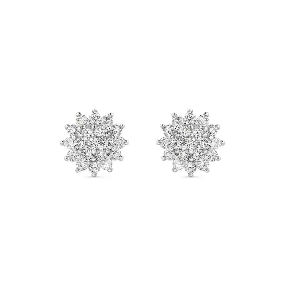 Brinco Lyra em Ouro Branco 18k com Diamantes 1,14 ct — imagem 1