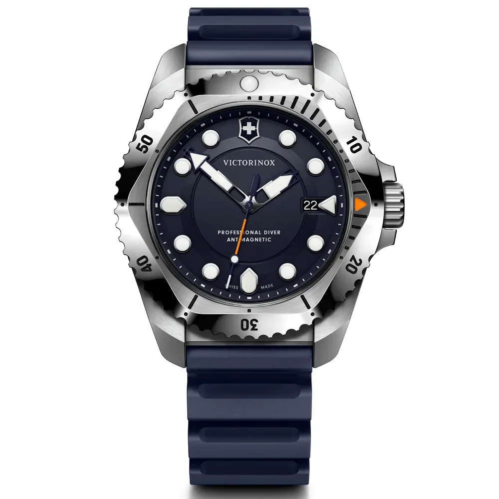 Relógio Victorinox Inox Dive Pro Masculino Borracha Azul 241991 — imagem 1