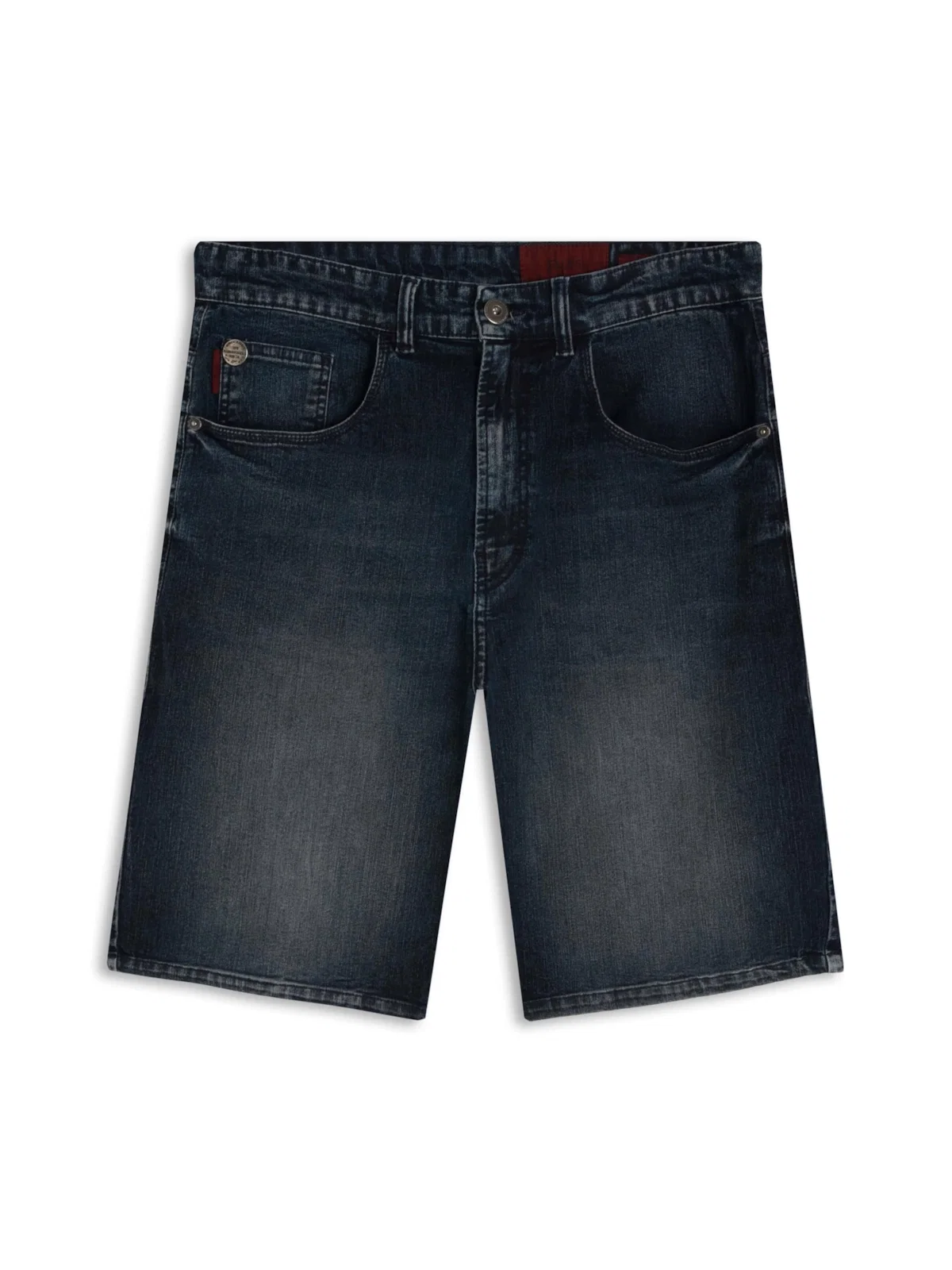 Bermuda Jeans Sprouting Escuro C/ Grampos