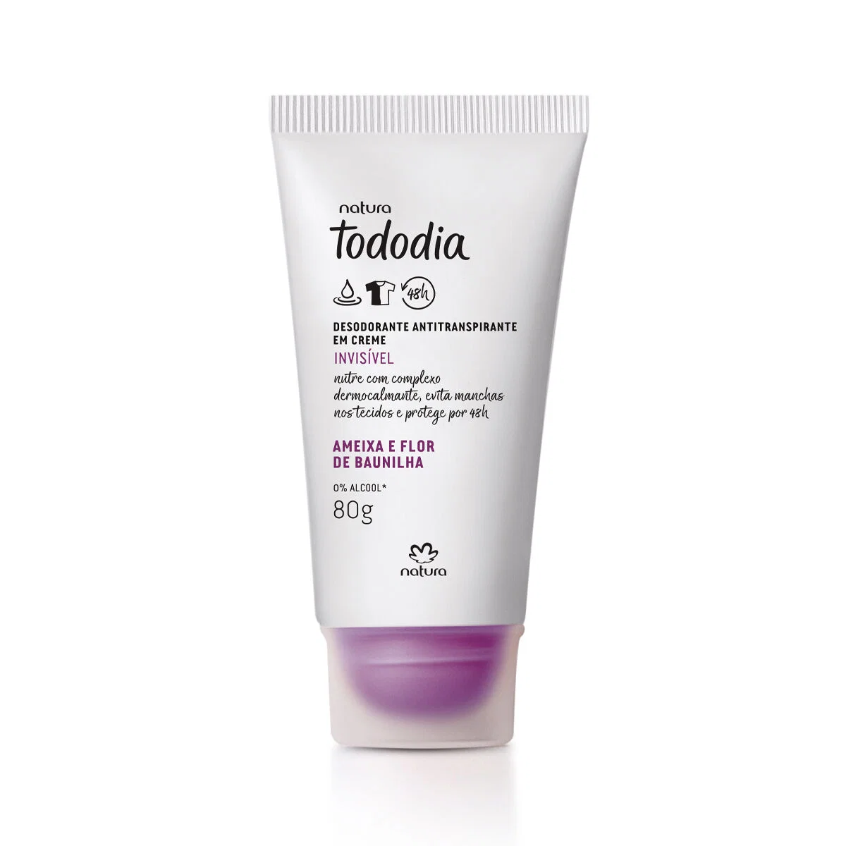 Desodorante Antitranspirante em Creme Tododia Ameixa e Flor de Baunilha 80 g — imagem 1