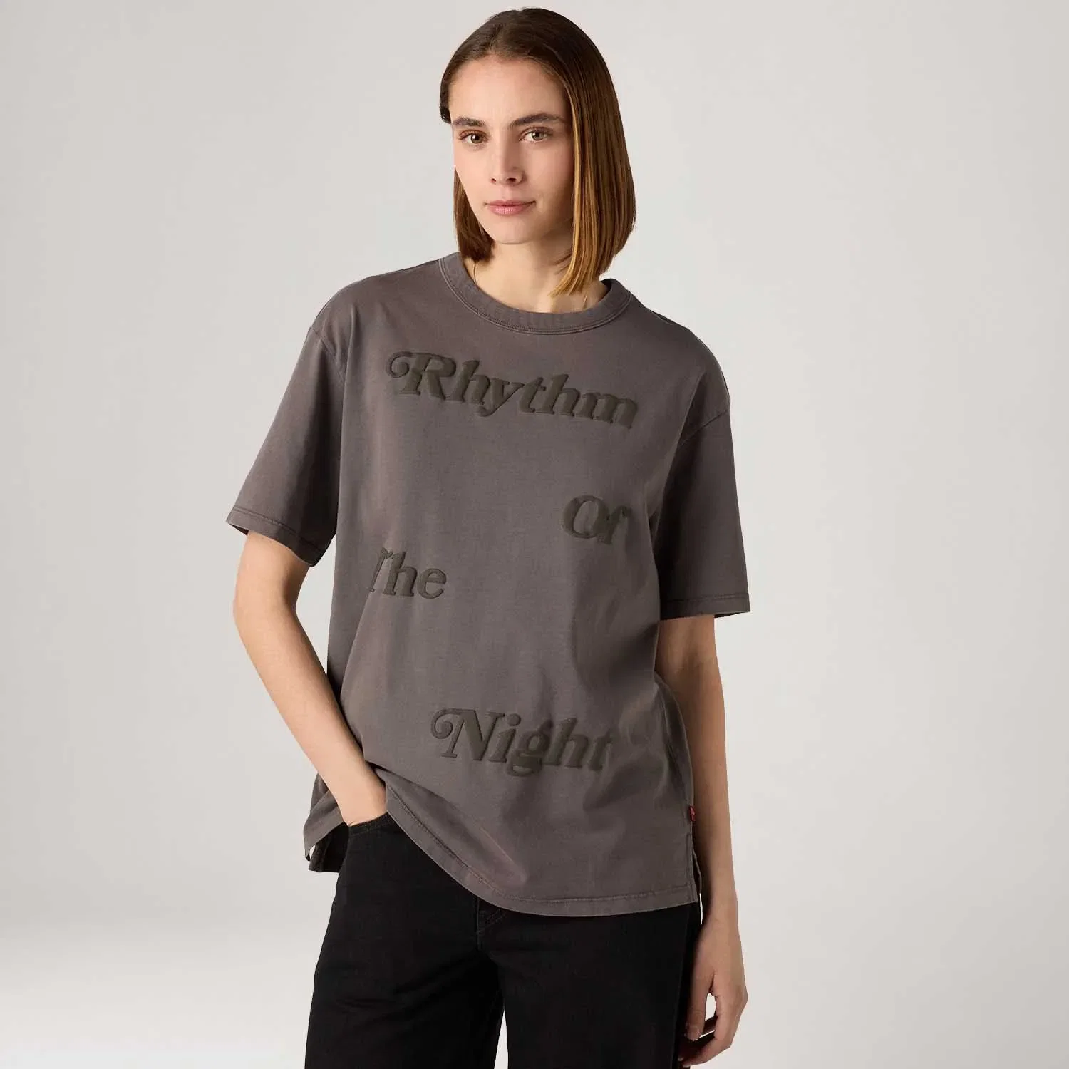 Camiseta Levi's® Graphic Tabor Cinza Manga Curta — imagem 1