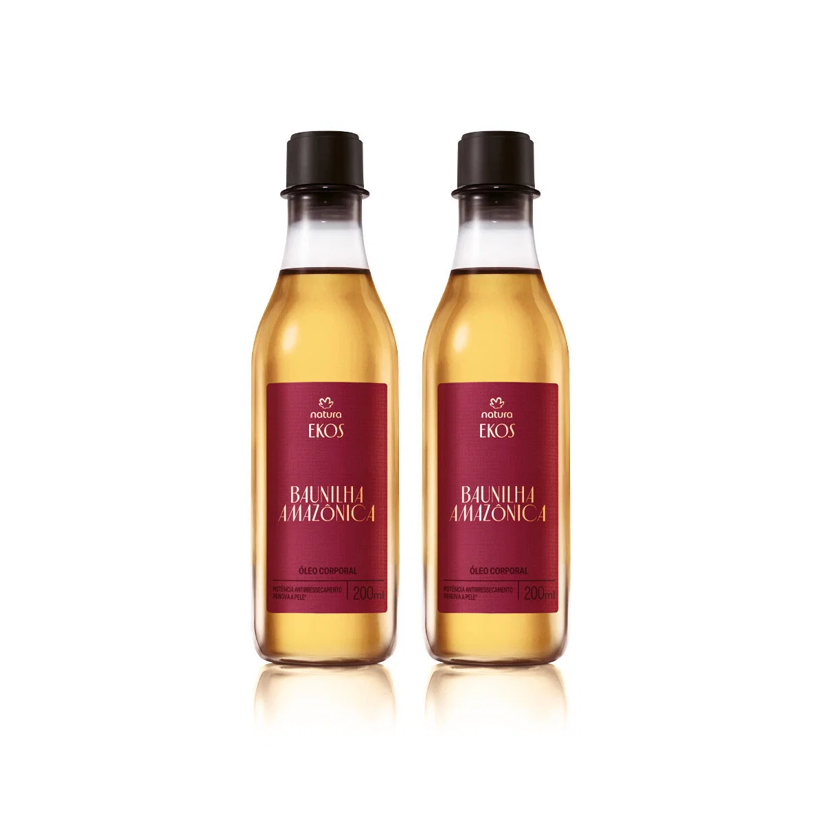Kit Ekos Óleo Monofásico Desodorante Corporal Baunilha Amazônica 2 unidades de 200 ml