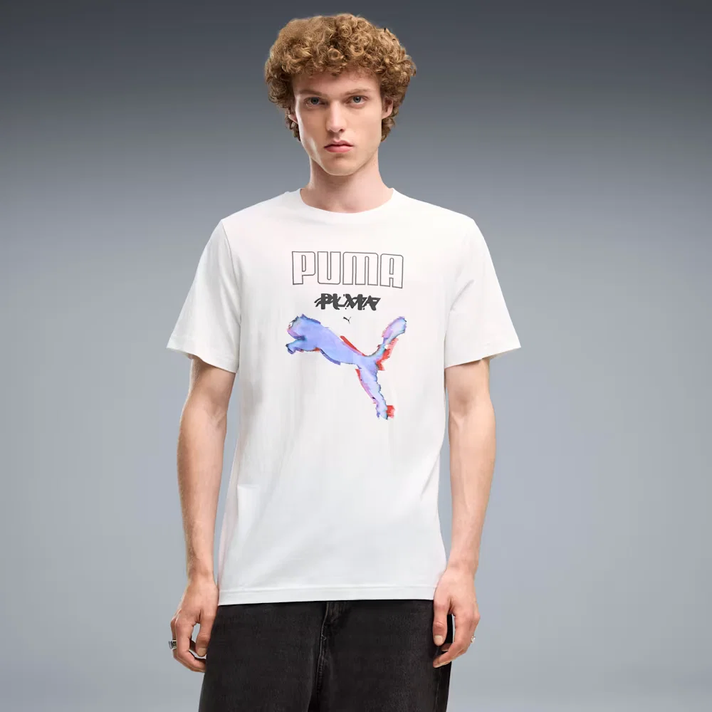Camiseta Graphics Cyber Puma Tee Masculina — imagem 1