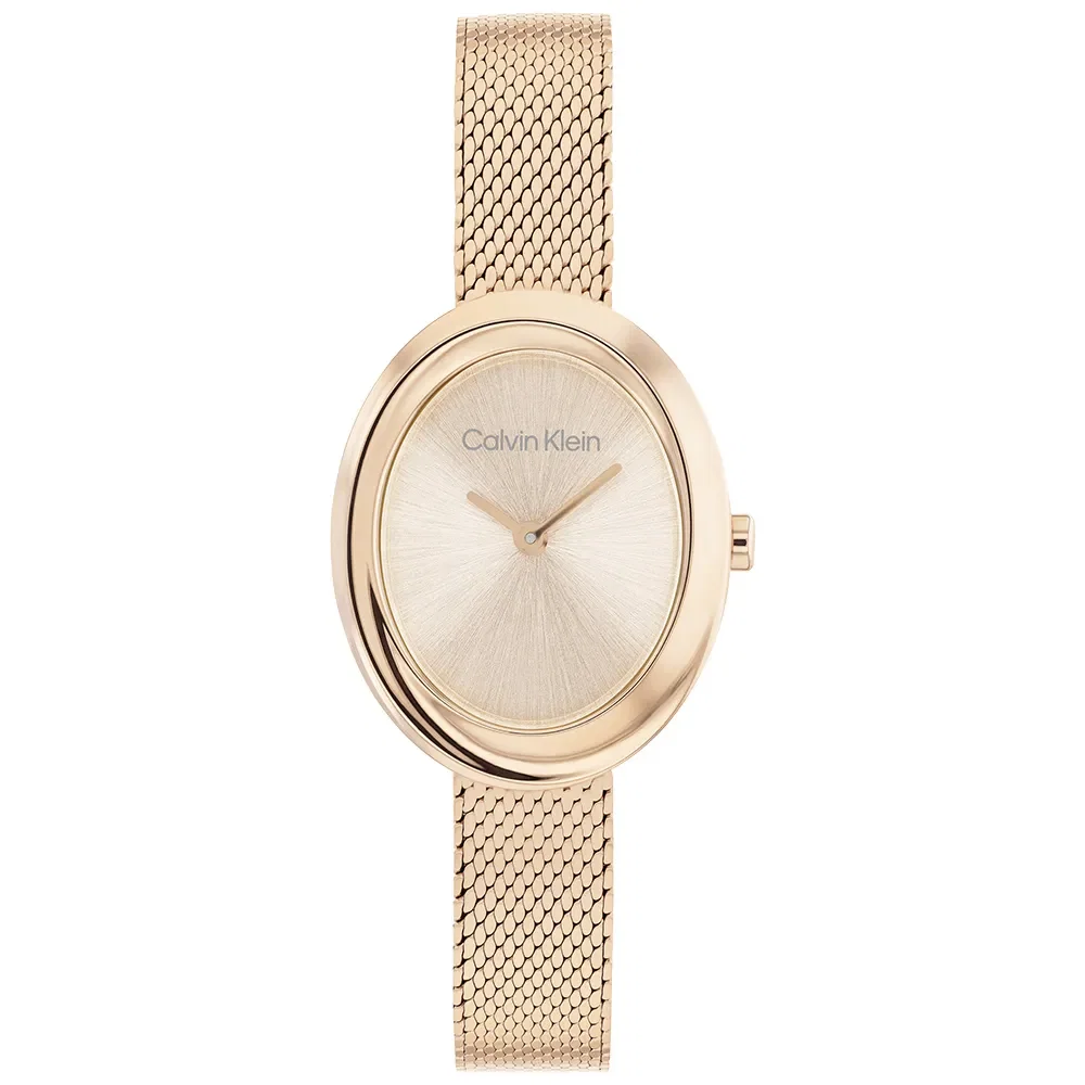 Relógio Calvin Klein Twisted Bezel Feminino em Aço Rosé 25100153 — imagem 1