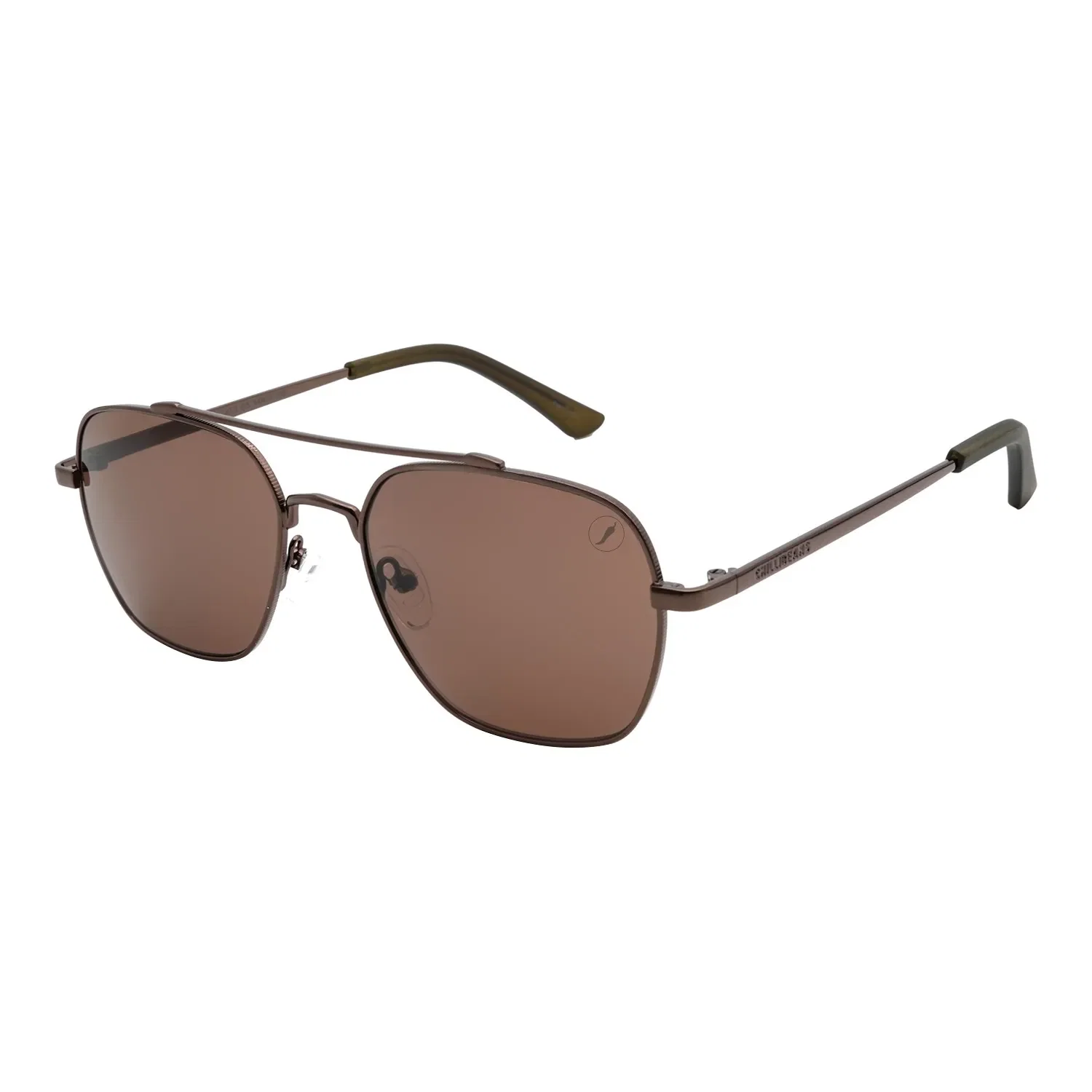 Óculos de Sol Masculino Chilli Beans Executivo Marrom — imagem 1