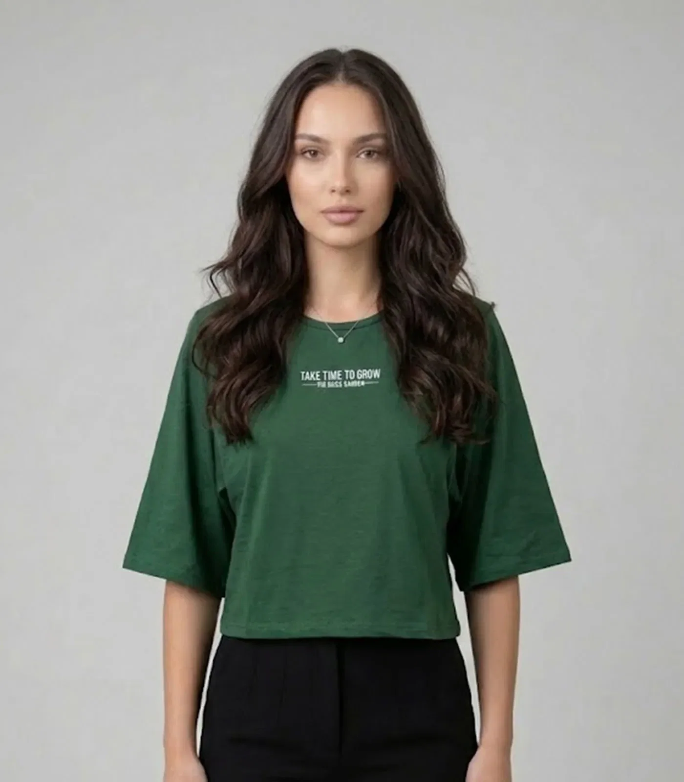Blusa Feminina Em Viscotorcion Infinita Cor Verde