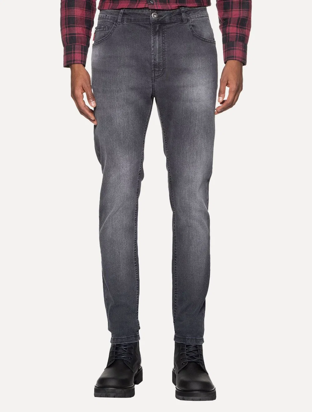 Calça Ellus Jeans Masculina Slim Sprouting Black Stone Preta