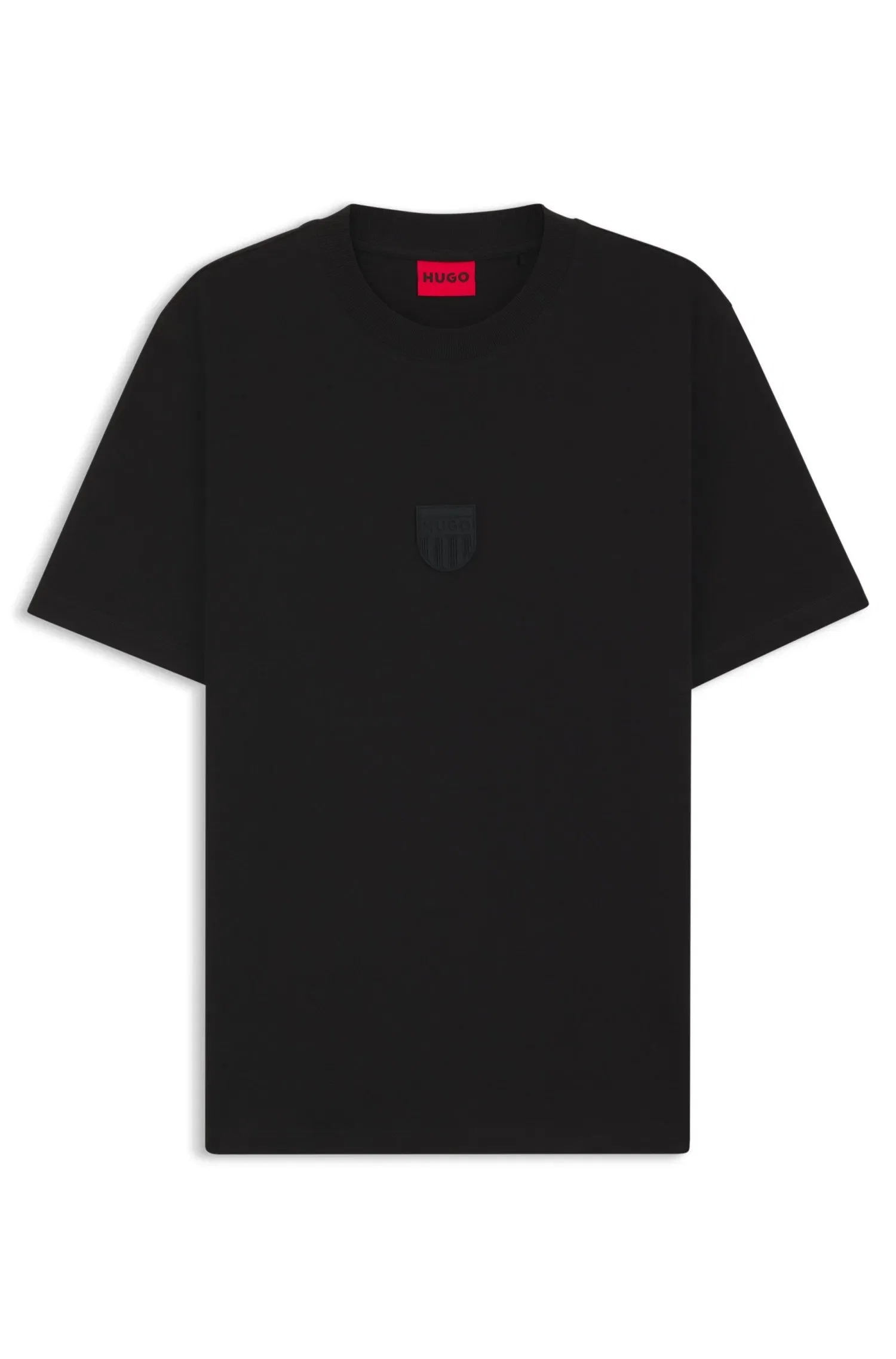 Camiseta Em Jersey De Algodão Com Logo Em Borracha — imagem 1
