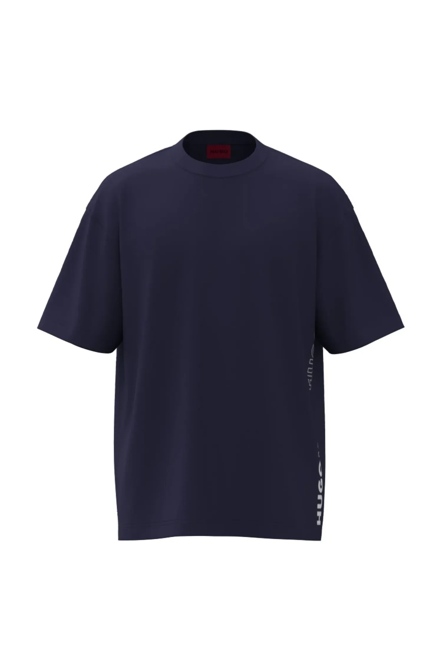 Camiseta De Ajuste Oversized Em Algodão Com Logos