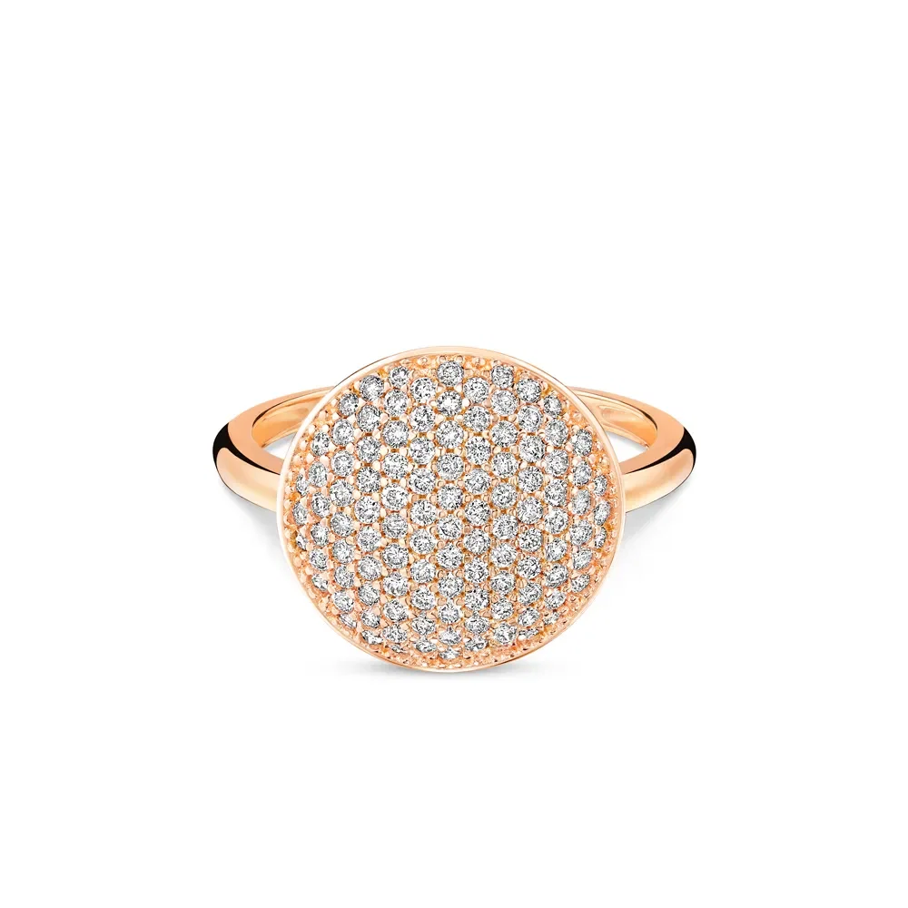 Anel Glow em Ouro Rosé 18k com Diamantes — imagem 1