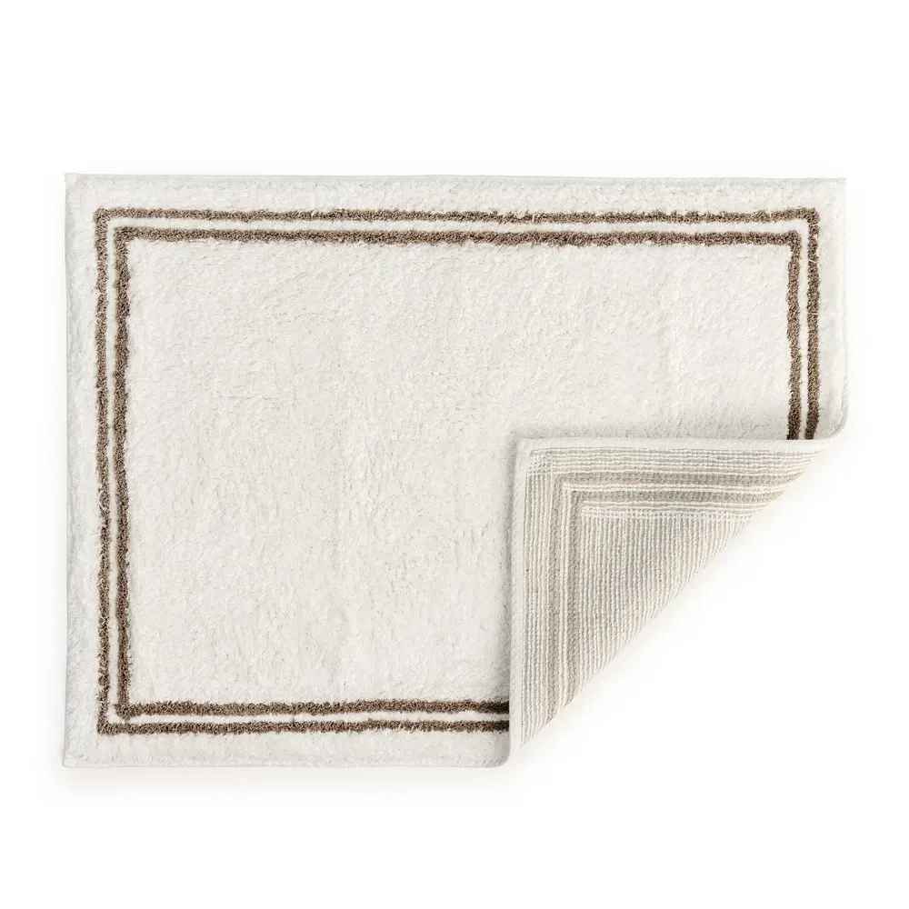 Tapete Antiderrapante 100% Algodão 80cm x 60cm Veneto Legno